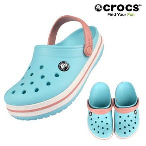 [크록스] CROCS 크록밴드 클로그K 키즈 207006-4S3 아이스블루 C