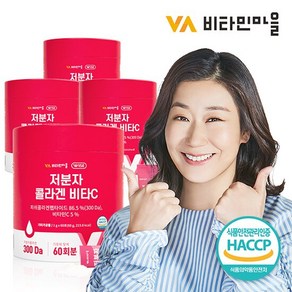 비타민마을 저분자 콜라겐 비타C 60포 x 4통 (총8개월분), 60g, 4개