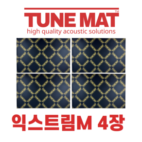 방진매트2장 튠매트 TUNEMAT 3종선택 차량 방음방진매트지, 익스트림M, 4개