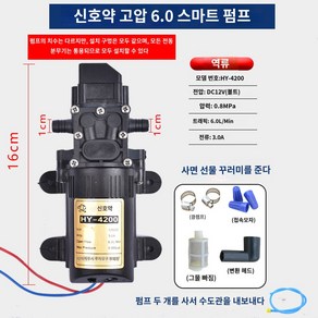 충전 분무기 모터 12V 볼트 펌프 고압 농약 약치는기계 링오펌프 황금사자펌프(없음