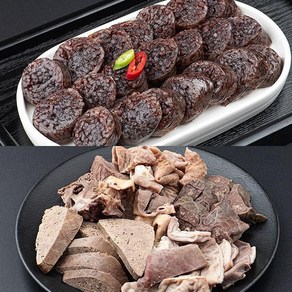 자연맛남 [자연맛남] 전라도 재래식 찰순대1kg+내장모듬1kg