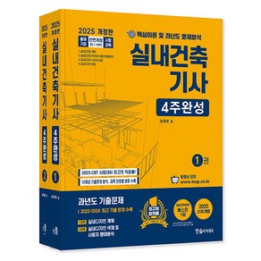 한솔아카데미 2025 실내건축기사 4주완성 세트