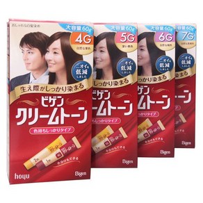 비겐 크림톤 트리트먼트 크림 칼라 60g 대용량, 1개, 5G 진한밤색