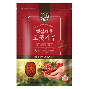 햇살채운 고춧가루 500g 보통굵기 보통매운맛, 1개