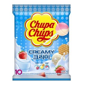 농심 어린이집 탕비실 학원 등산 간식 츄파춥스 크리미 11gx10개입 110g, 1개