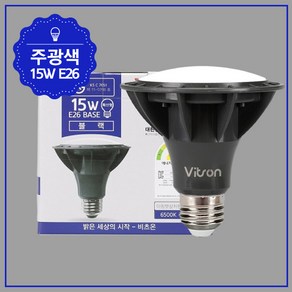 비츠온 LED PAR30 파30 블랙 확산형 15W, 1개, 주광색