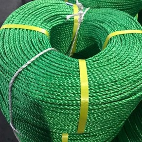 신한랜드 PE ROPE 피이로프 녹색 8mm*10m절단판매 묶음줄 빨래줄 캠핑줄 어망줄 포대묶음줄