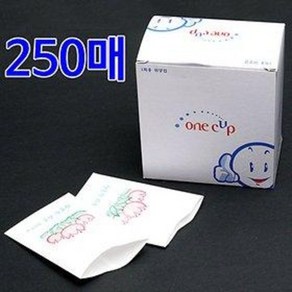 일회용 종이봉투컵 250매 (정수기컵 식당 급식실 생수, 1개