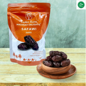 Safawi Dates fom Madinah Delights Saudi Aabia 사우디 아라비아 마디나 딜라이트 사파위 대추야자, 3개, 500g