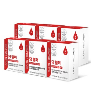 당헬퍼 혈당건강 바나바잎 콜레스테롤 영양제 400mg, 30정, 6개