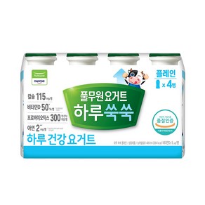 하루요거트쑥쑥-플레인 (100ml x 4개입) 풀무원 냉장