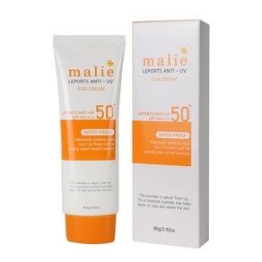 마리에 레포츠 안티유브이 워터프루프 선크림 80g (SPF50+ / PA++++), 1개