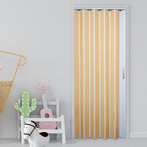 EKMALL 자바라 홀딩도어 편개 싱글패턴 화이트오크 가로사이즈 150cm x 세로선택