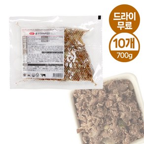 제이케이푸드 에쓰푸드 불고기 프리미엄 700g X10개 (드라이) 불고기피자 토핑, 10개