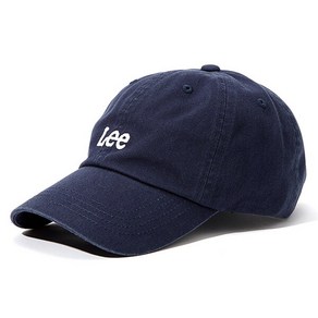 [공식매장판] LEE Lee 스몰 트위치 로고 코튼 커브 볼캡 네이비 LE2403CA01NA