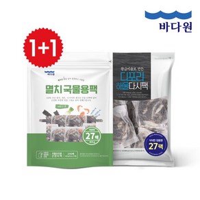 바다원 [바다원] 제주무 멸치 국물용팩 405g+디포리 해물다시팩 405g