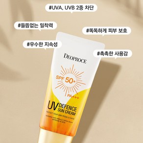 UV 디펜스 선크림 70g SPH50+ PA+++ 피부톤업, 2개