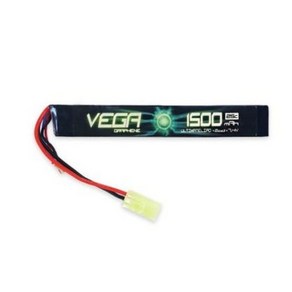 베가 그래핀 서바이벌 전동건 2셀 7.4V 1500mAh 25C LIPO 배터리, 미니타미야(기본), 1개