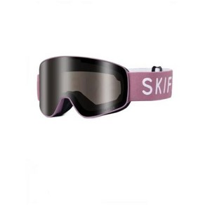 SKIFREE S2 스키 고글 강력한 광 보호 렌즈 자외선 및 눈 실명 방지 양방향 배기 시스템 김서림 방지, puple, 1개