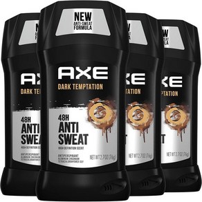 AXE 엑스 다크 템테이션 스틱 포 멘, 4개, 77g