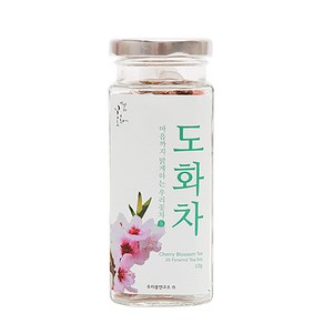 우리꽃연구소 도화차 삼각티백 20T 유리병, 500mg, 20개입, 1개