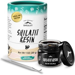 Pue Himalayan Shilajit 순수 히말라야 풀빅산 실라지트 높은 면역력 85, 1온스(1팩), 1개, 30g