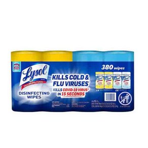 라이솔 디스인펙팅 소독 티슈 95ct 4팩 Lysol Disinfecting Wipes Variety Pack 95-count 4-pack