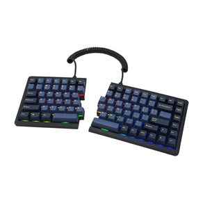 [국내정발]Mistel 인체공학미니 키보드 MD770 RGB BT 영문 갈축