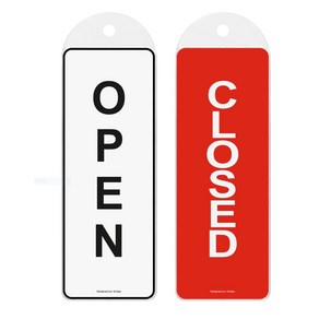 아트사인 양면 걸이용 고급 표지판 9156, OPEN, CLOSED, 1개