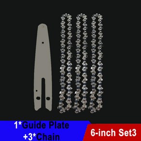 전기 톱 체인 가이드 바 미니 스틸 6 인치 톱날 도구 액세서리 교체 목재 절단, 1개