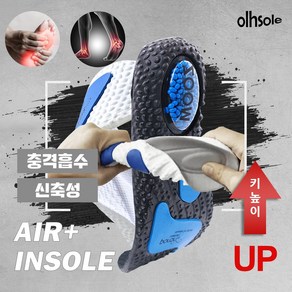 olhsole 크록스 호환 깔창 기능성 푹신한 쿠션 발편한 스포츠 군화 인솔, 화이트, 1개