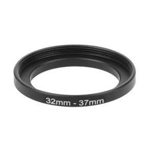 32mm ~ 37mm 금속 스텝 업 링 렌즈 어댑터 필터 카메라 액세서리 새로운, 검은색, 한개옵션0, 1개