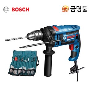 보쉬 GSB16RE 진동드릴 750W 악세사리100pcs포함 콘크리트 철재작업 보쉬전기드릴, 1개