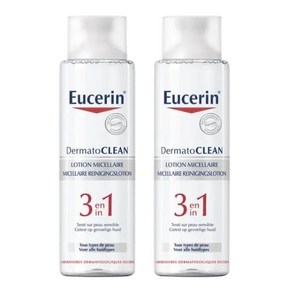 EUCERIN 프랑스 정품 유세린 더마토클린 3 in 1 클렌징로션 400ml 2개세트, 2개