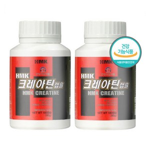 HMK 닥터머슬 정품 크레아틴 180캡슐X2통, 90g