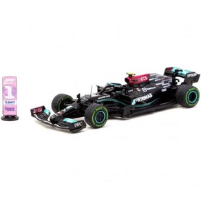 Tamac Woks Diecast AMG F1 W12 E 퍼포먼스 #77 발테리 보타스 위너 포뮬러 원 터키 GP (2021) with Numbe Boad Global6, 1개