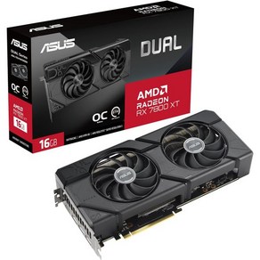 ASUS 듀얼 AMD Radeon™ RX 6600 8GB GDDR6 게이밍 그래픽 카드AMD RDNA™ 2 PCIe 4.0 메모리 HDMI 2.1 DisplayPot 1.4a A, Dual Fans_RX7700XT12G