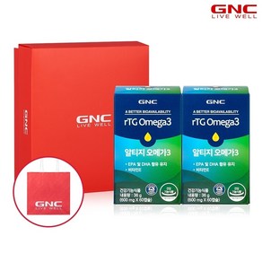 [GNC] 알티지 오메가3 60캡슐 (1개월분) x2병 세트_30427, 2개, 60정