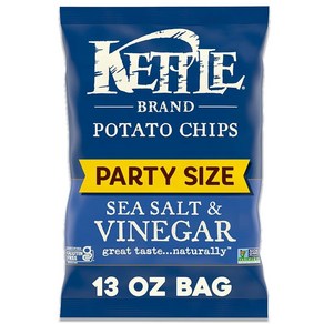 Kettle Band Potato Chips Sea Salt & Vinega Kettle Chips 13 Oz 케틀 브랜드 감자칩 바다소금 & 식초 케틀칩 13온스, 1개, 368g