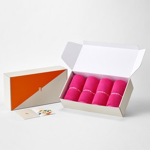 [레미제이] 바비 밴딩페이스타올 250g 최고급모달텐셀 (4p 선물포장), 1개, 추가안함