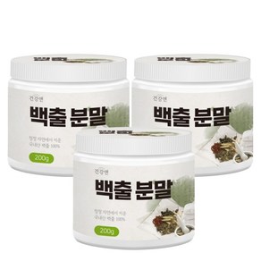 국내산 삽주뿌리 백출 가루 분말, 150g, 3개