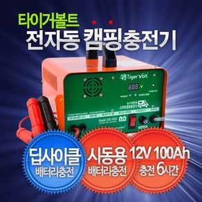 타이거볼트 딥사이클 충전기 DAC-V650-12V 프로 캠핑카용 정격연속출력 20A 전자동 딥사이클 납산배터리 충전 캠핑카, 1개