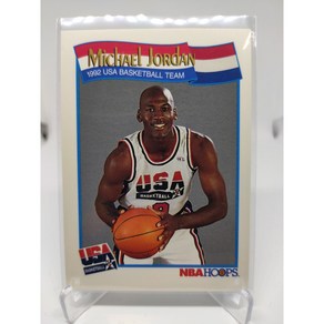 1991 Hoops USA드림팀 579번 마이클 조던 Jodan 농구 NBA 카드, 1개