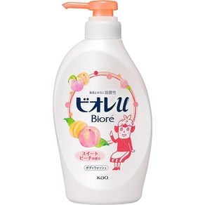 일본 비오레 u 스위트 피치 복숭아 향 480ml, 1개