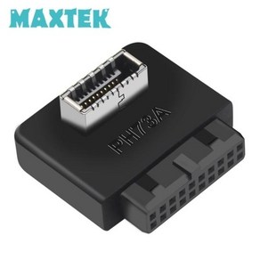 MAXTEK MT427 USB3.0 to E타입 변환젠더 90도꺽임 A타입, 1개