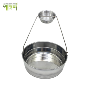 숯통운반통 원형 지름 360mm 높이 125mm, 1개
