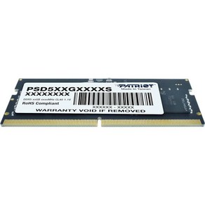 패트리어트 시그니처 라인 DDR5 16GB1 x 16GB 5600MHz SODIMM 싱글 PSD516G560081S, 8GB 5600MHz, 1개