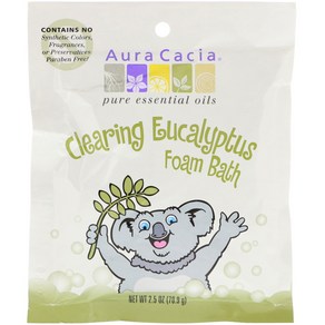 Aua Cacia 클리어링 거품 입욕제 유칼립투스 70.9g(2.5oz) 3팩, 1개, 70.9g