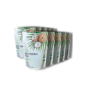 친환경 녹색인증 코코넛 허브워시 주방세제 400ml 파우치 1박스(10ea) 과일 채소용 세척제 식품용기구 용기 세척가능, 10개