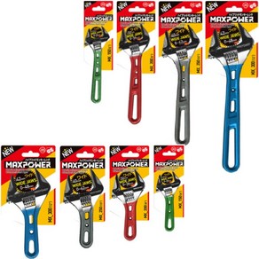 MAXPOWER 맥스파워 경량 포켓몽키 와이드 스패너 6인치 8인치 10인치 12인치, 1개